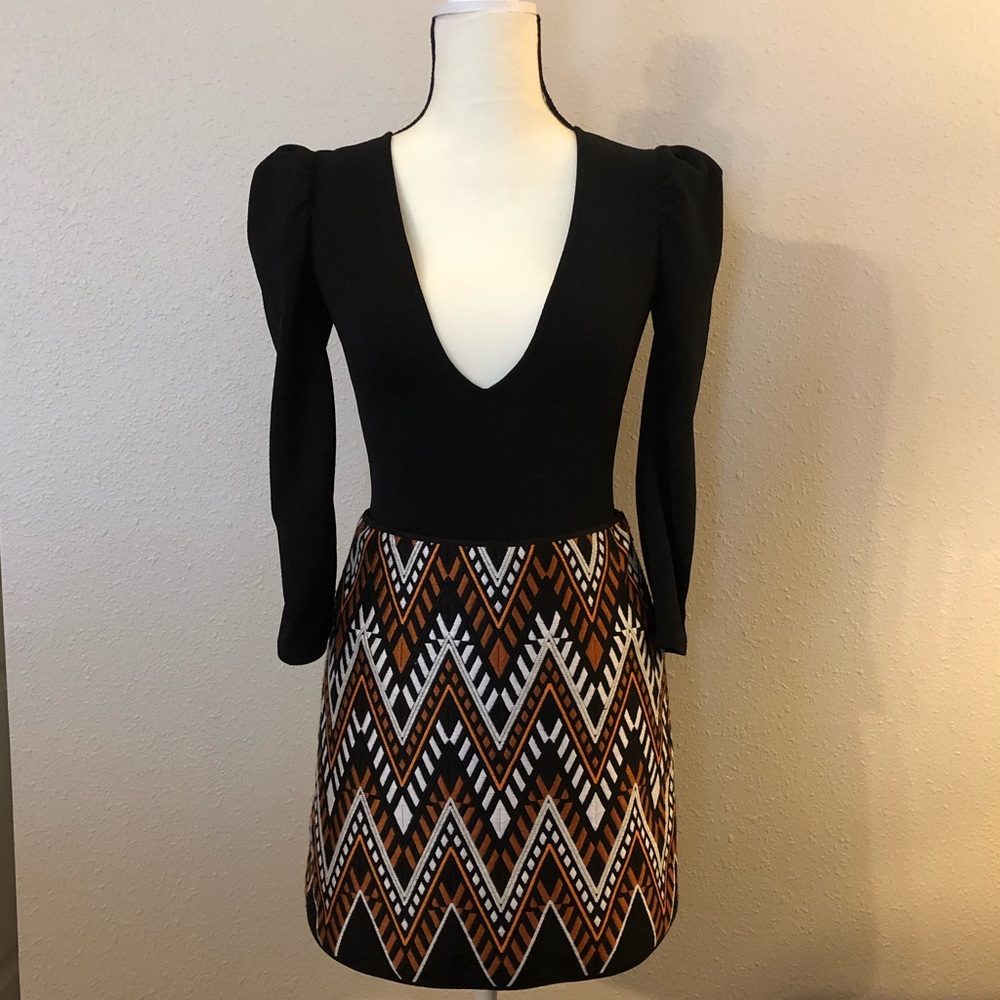 NWOT DKNY Woven Boho Print Mini Skirt!